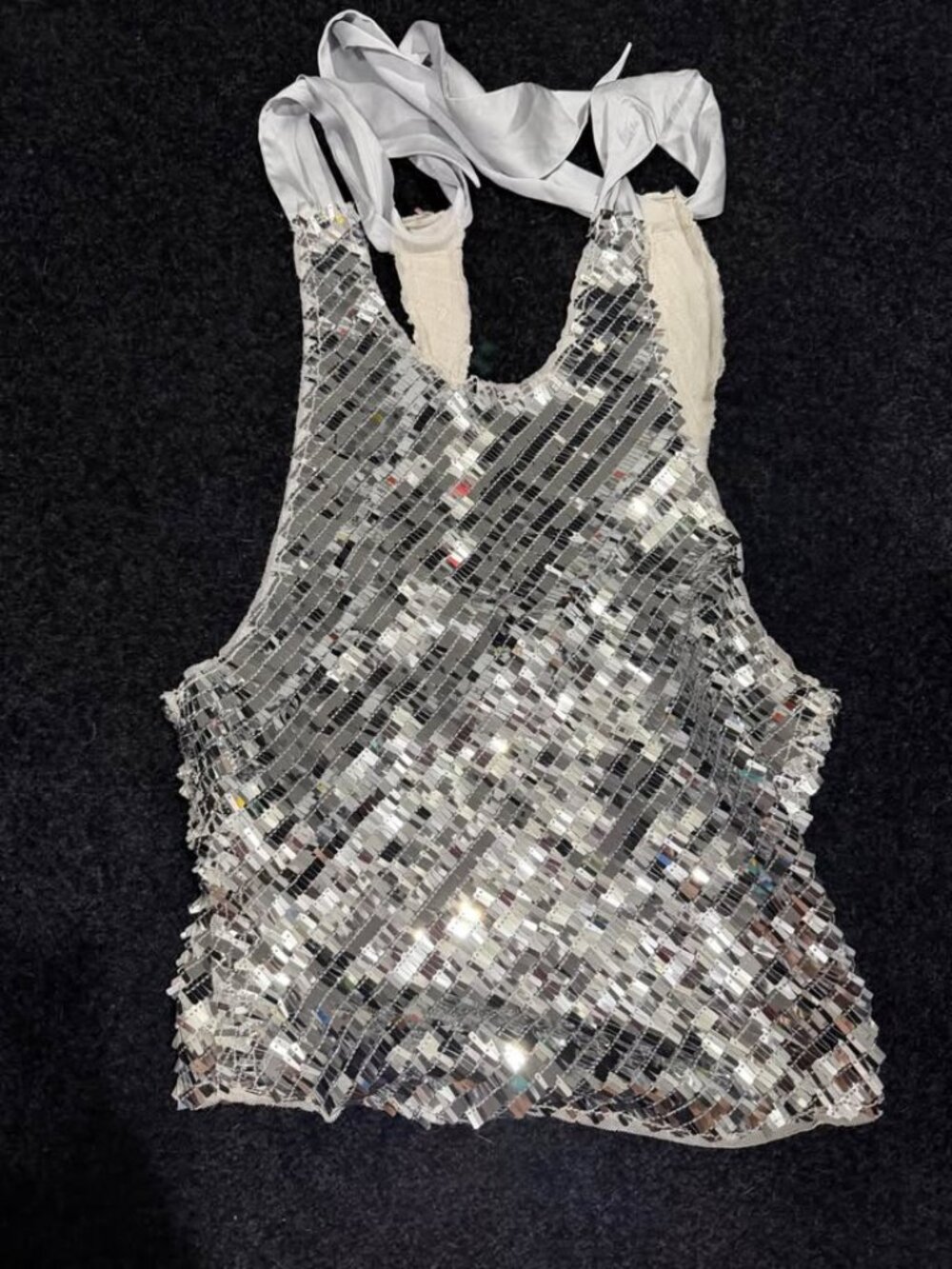 new with tags new nwt free people we the free disco sequin halter top boho size